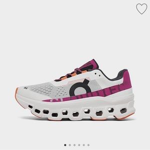 Women’s On Cloudmonster Running shoes size  9.5 - pink/white aurora